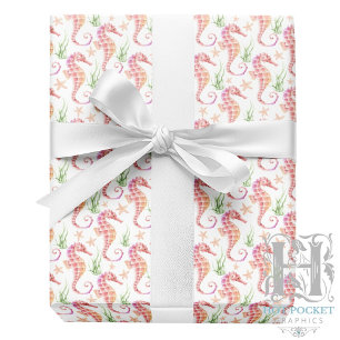 Seepferdchen-Geschenkpapier Geschenkpapier