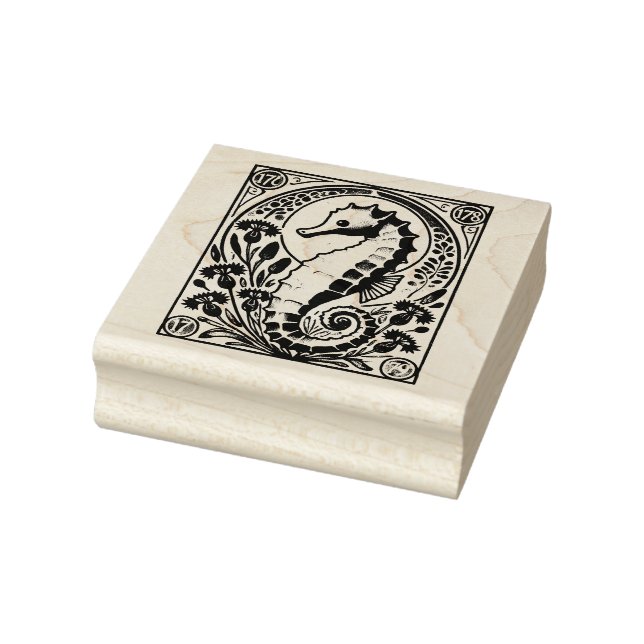 Seepferdchen Gummistempel (Stempel)