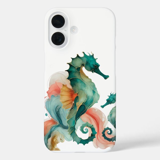 Seepferdchen-Handyhülle iPhone 16 Hülle (Rückseite)