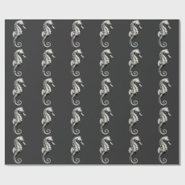 Seepferdchen-Kunst Geschenkpapier