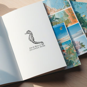 Seepferdchen Maßgeschneidert Aus der Bibliothek Vo Gummistempel