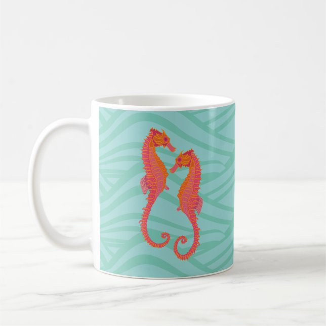 Seepferdchen mit Stammesmarkierungen  Kaffeetasse (Links)