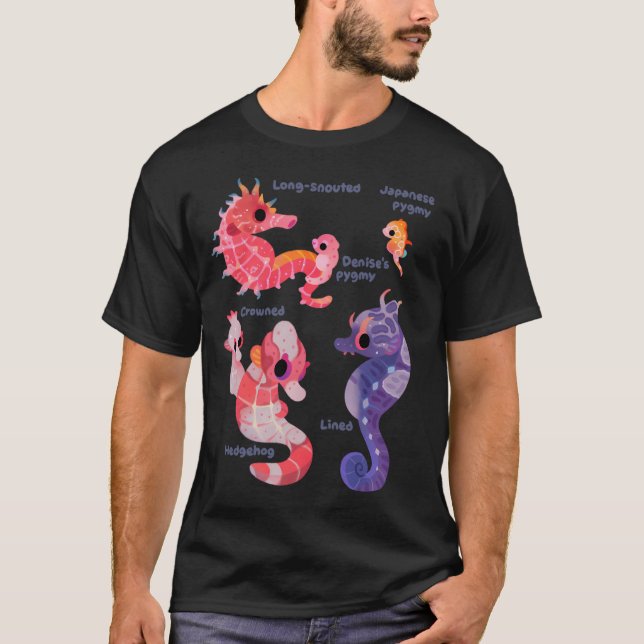 Seepferdchen - Pastell T-Shirt (Vorderseite)