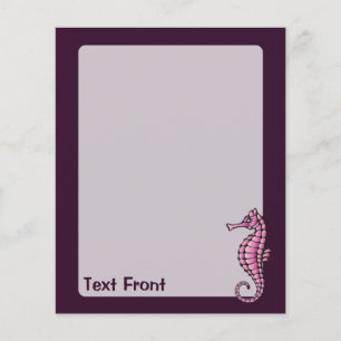 Seepferdchen Rosa Flyer