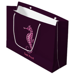 Seepferdchen Rosa Große Geschenktüte
