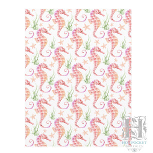 Seepferdchen Scrapbook Papier