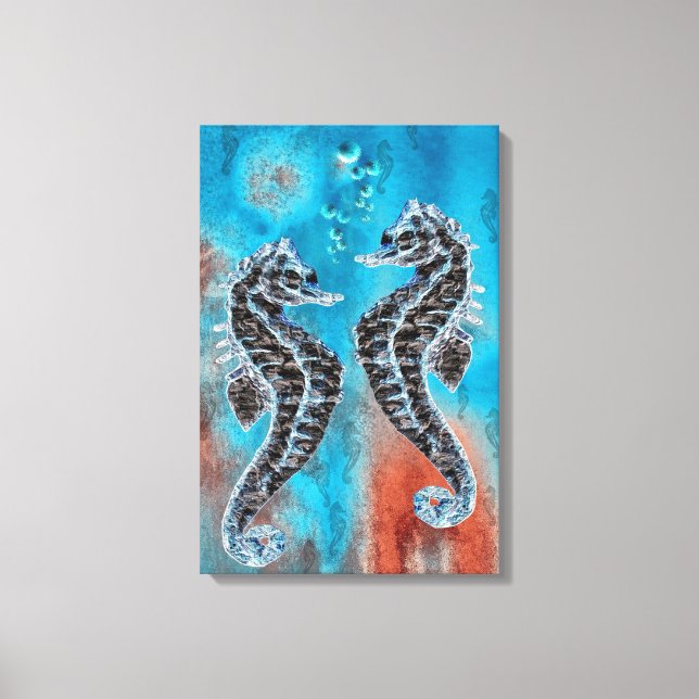 Seepferdchen - sea horse leinwanddruck (Vorderseite)