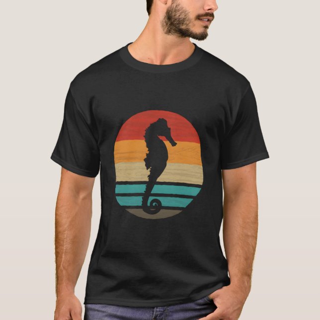 Seepferdchen-Stil T-Shirt (Vorderseite)