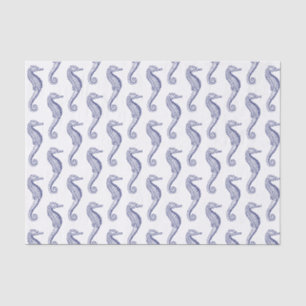 Seepferdchen Strand Thema - Blau Seidenpapier