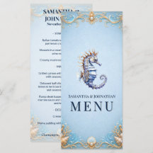 Seepferdchen Strand Thema Hochzeit nautische Musch