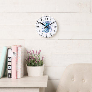 Seepferdchen Wanduhr