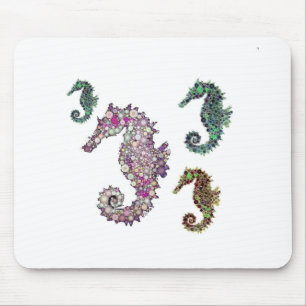 Seepferde Art von LeahG Mousepad