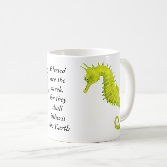 Seepferde Kaffeetasse (VorderseiteRechts)