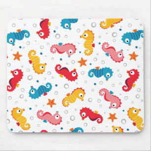 Seepferde Nahtloses Muster Mousepad