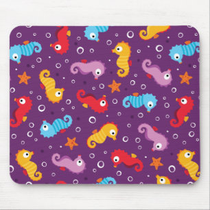 Seepferde Nahtloses Muster Mousepad