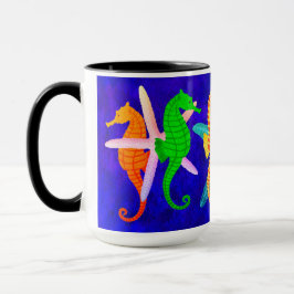 Seepferde, Seward - 15 Unze. Kombinierte Tasse
