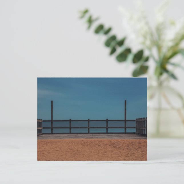 Seepferdeck Postkarte (Stehend Vorderseite)