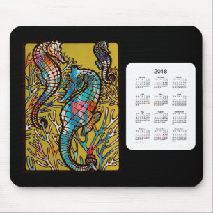 Seepferdekalender 2018 durch Janz Mausunterlage Mousepad
