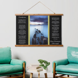 Seepromenade Desiderata bis zur Sonne Wandteppich Mit Holzrahmen