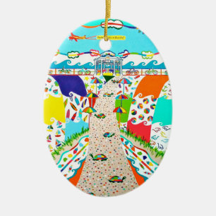 Seepromenade Keramik Ornament