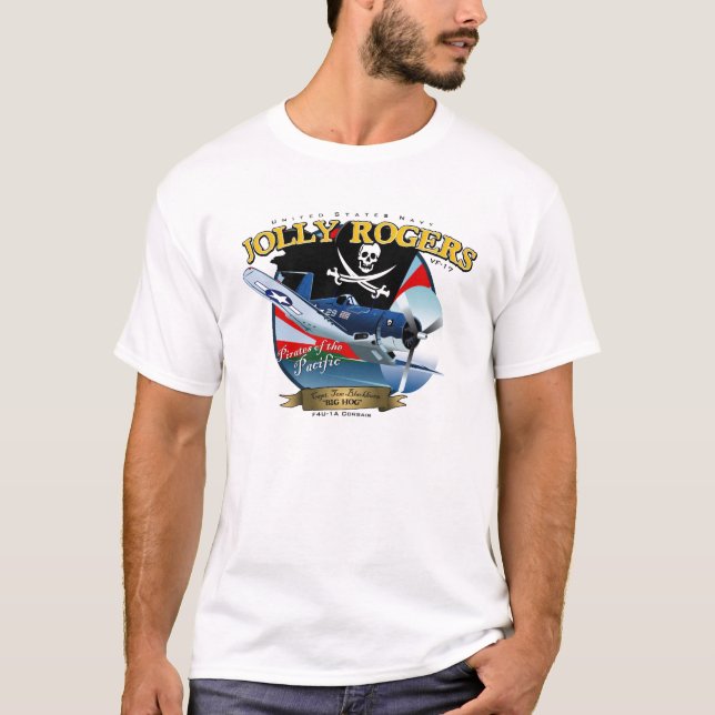 Seeräuber-Piratenflaggen F4U T-Shirt (Vorderseite)