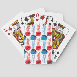 Seeräuber, Quallenfische, Meerestiere Spielkarten