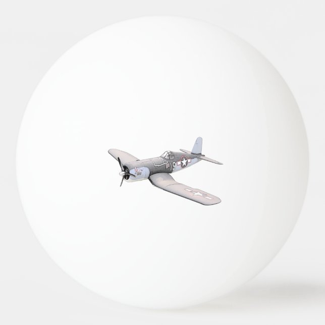 Seeräuberflugzeug ESM F-4U Tischtennisball (Vorderseite)