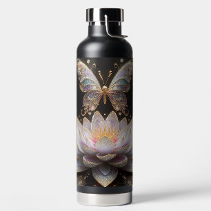 Seerose & Glitzerfalter Trinkflasche