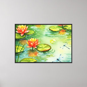 Seerose Leinwanddruck