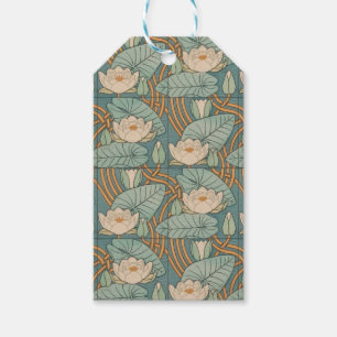 Seerosen Art Nouveau Natur Geschenkanhänger