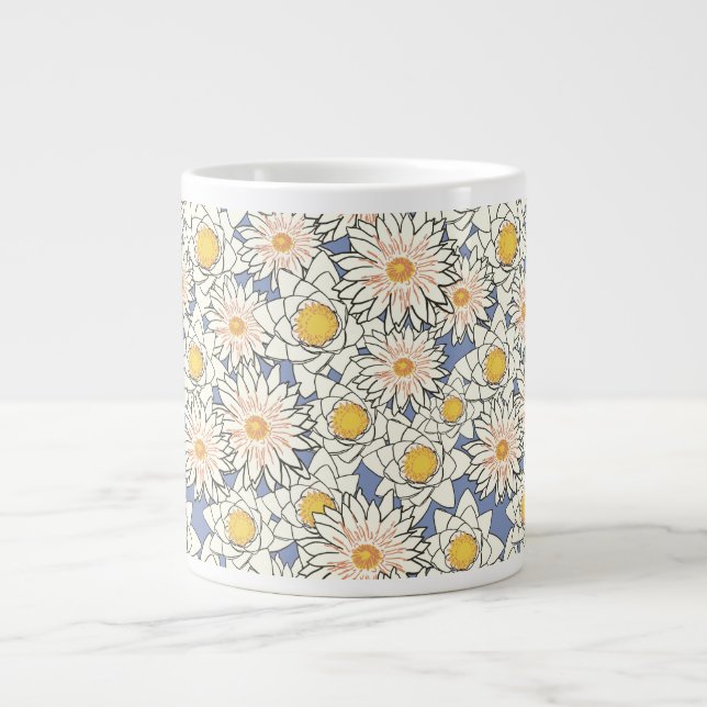 Seerosen-Kaffeetasse Jumbo-Tasse (Vorderseite)