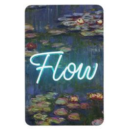 Seerosen Remix – Neon-„FLOW“-Wandkunst & Geschenke Magnet
