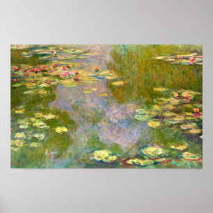 Seerosen von Claude Monet 1919 Poster