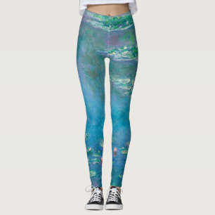 Seerosen von Claude Monet Fine Art Gemälde Leggings