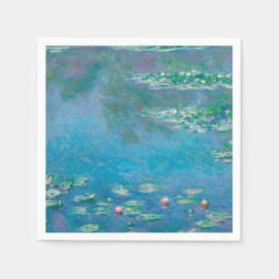Seerosen von Claude Monet Fine Art Gemälde Serviette