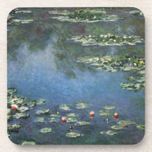 Seerosen von Claude Monet, Vintage Flowers Getränkeuntersetzer