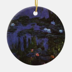 Seerosen von Claude Monet, Vintage Impressionismus Keramikornament