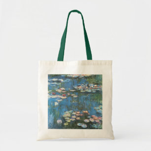 Seerosen von Claude Monet, Vintage Impressionismus Tragetasche