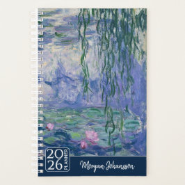 Seerosen von Monet | Benutzerdefinierter Text Planer
