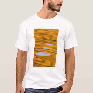 Seerosenblatt auf orangem Wasser, Kanada T-Shirt