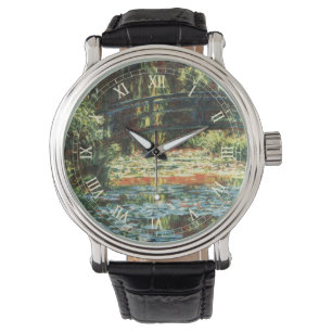 Seerosenbrücke von Claude Monet Armbanduhr
