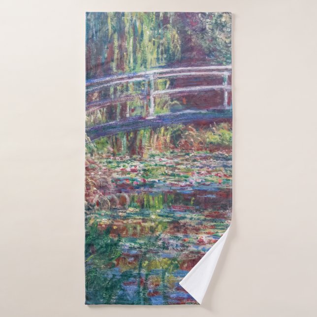 Seerosenteich (Harmonie-Rose), Monet Badehandtuch (Badehandtuch)