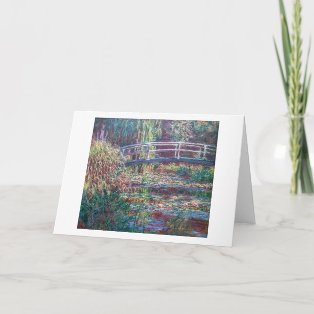 Seerosenteich (Harmonie-Rose), Monet Karte (Vorderseite)