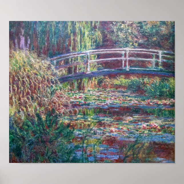 Seerosenteich (Harmonie-Rose), Monet Poster (Vorne)
