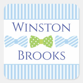 Seersucker Bow Krawatte Personalisiert Stickers