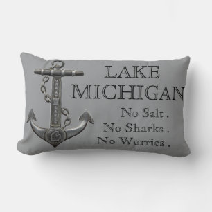 Sees Michigan Not leidender nautischer Piratenanke Lendenkissen