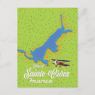 Sees Sainte-Croix Frankreich Reiseplan Postkarte