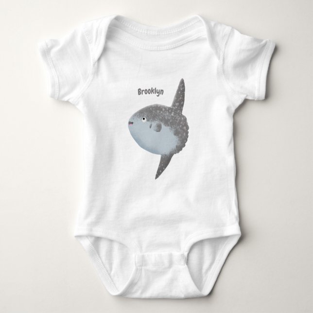 Seesaibling mola niedlicher Cartoon Baby Strampler (Vorderseite)