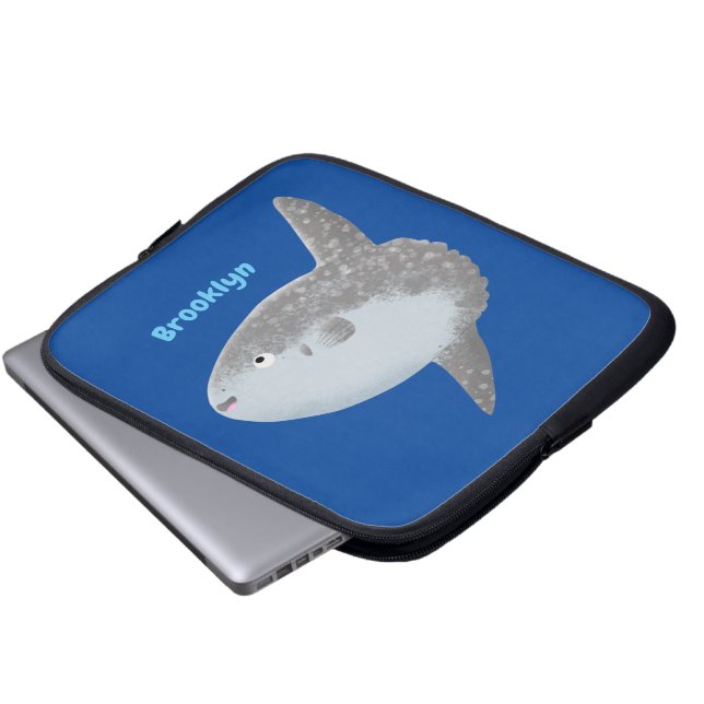 Seesaibling mola niedlicher Cartoon Laptopschutzhülle (Vorne Knopf)
