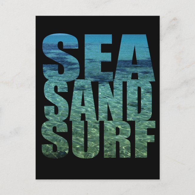 Seesand Surf Postkarte (Vorderseite)